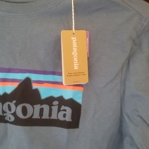 Boys Patagonia Long sleeved T-Shirt Graphic Organic XL Regular Fit